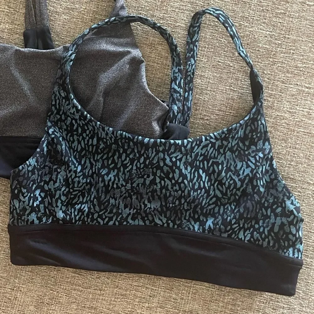 Lululemon Train Times Bra Illuminate Multi Black / Black size 6